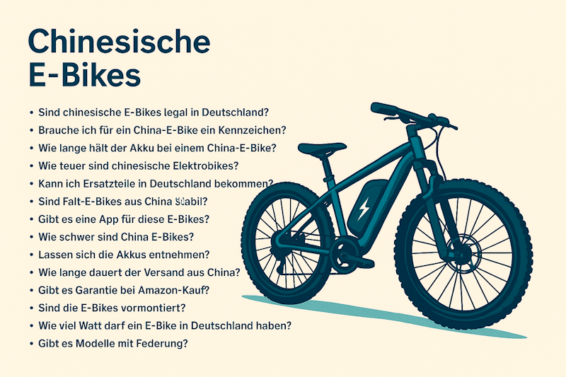 Chinesische E-Bikes FAQ