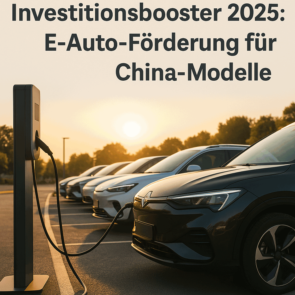 Investitionsbooster E-Auto Förderung China Modelle 2025