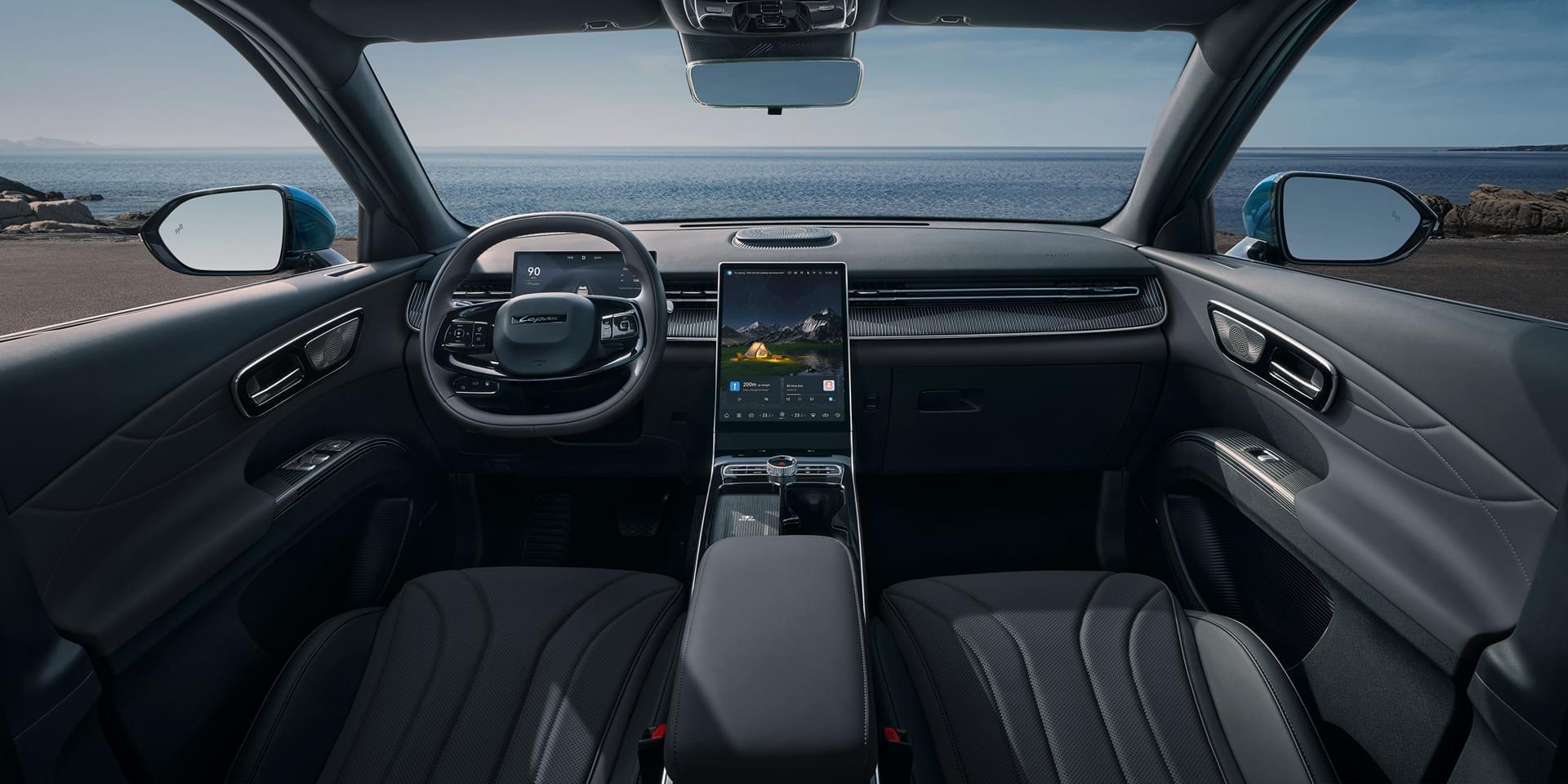 Lepas L8 Innenraum – digitales Premium-Cockpit mit großem Touchscreen