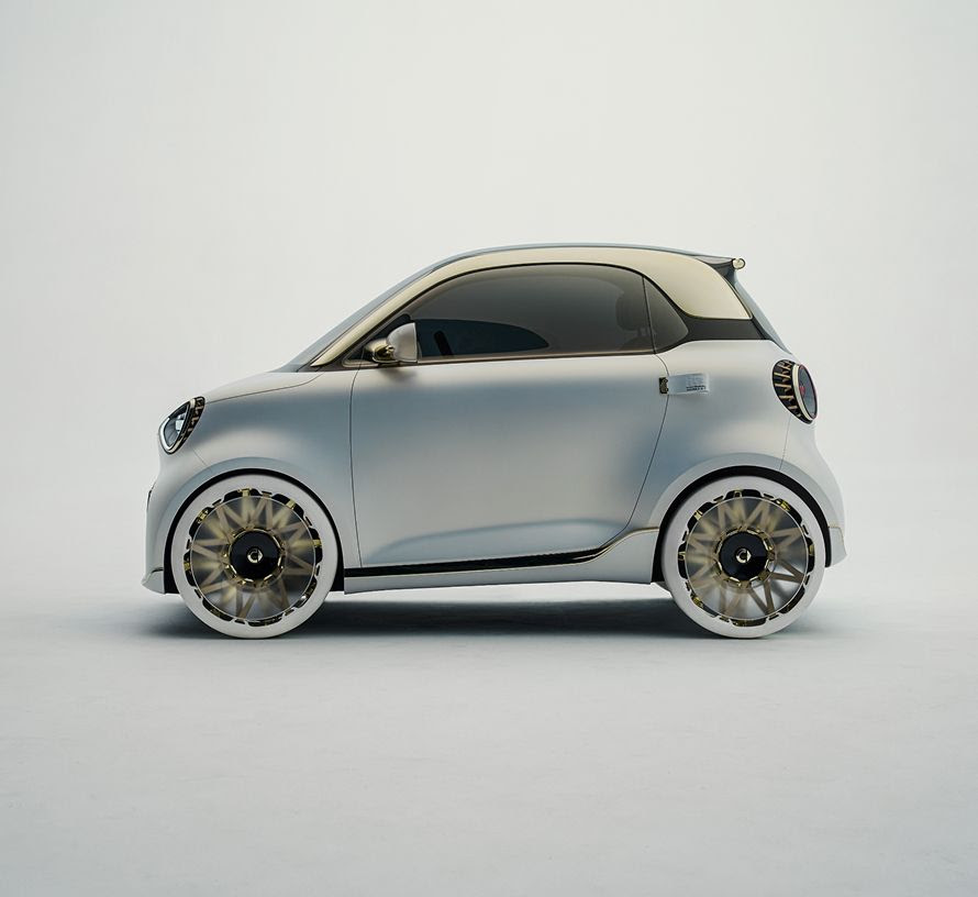 Smart #2 Concept 2026 – Seitenansicht des elektrischen ForTwo-Nachfolgers mit 2,79 m Länge