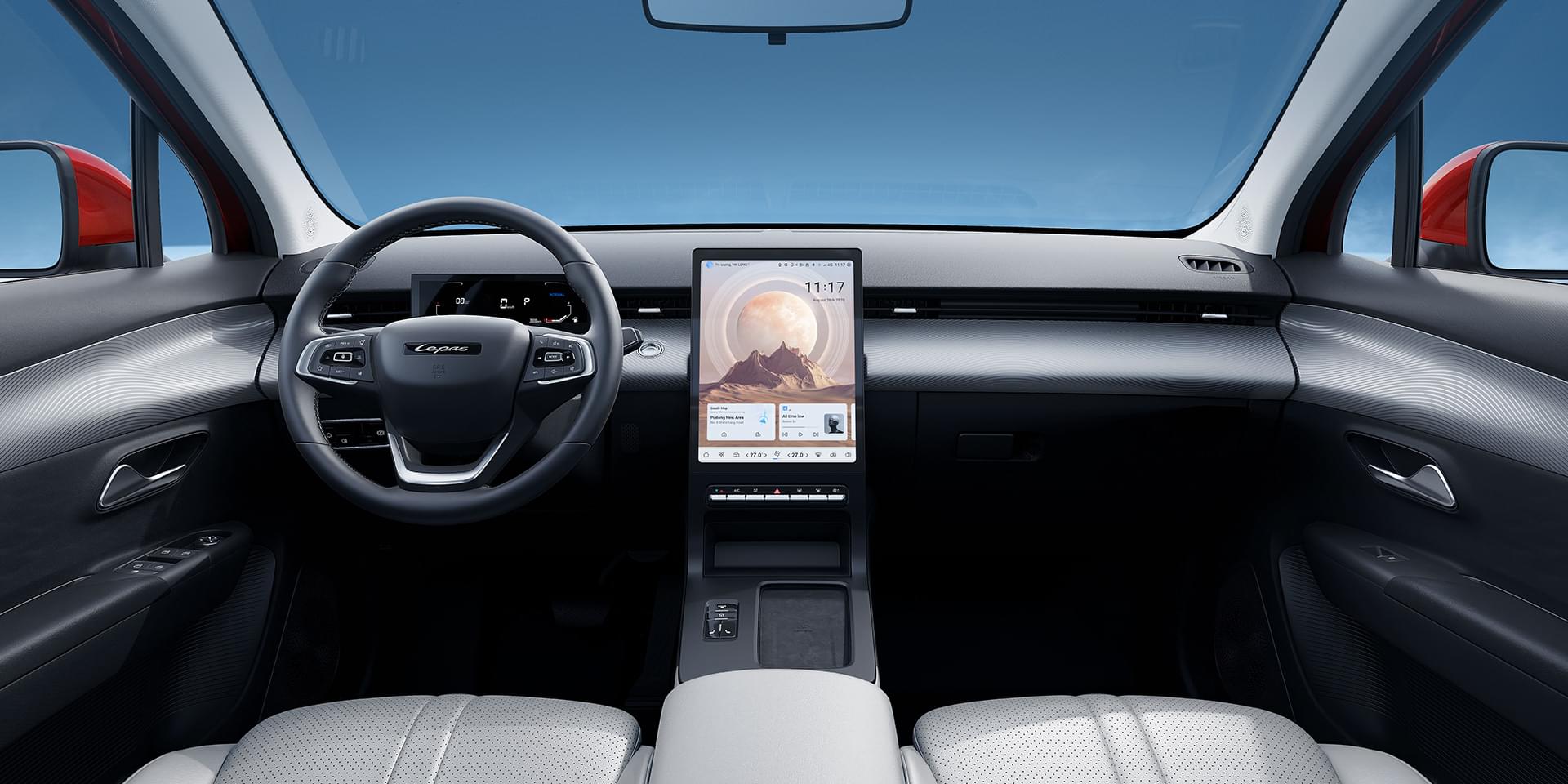 Lepas L4 Innenraum – 13,2-Zoll-Touchscreen und modernes Cockpit