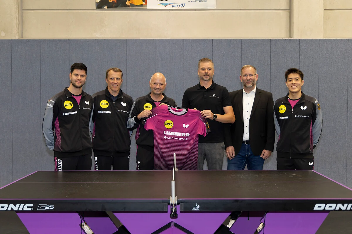 Leapmotor wird Trikotsponsor der deutschen Tischtennis-Nationalteams