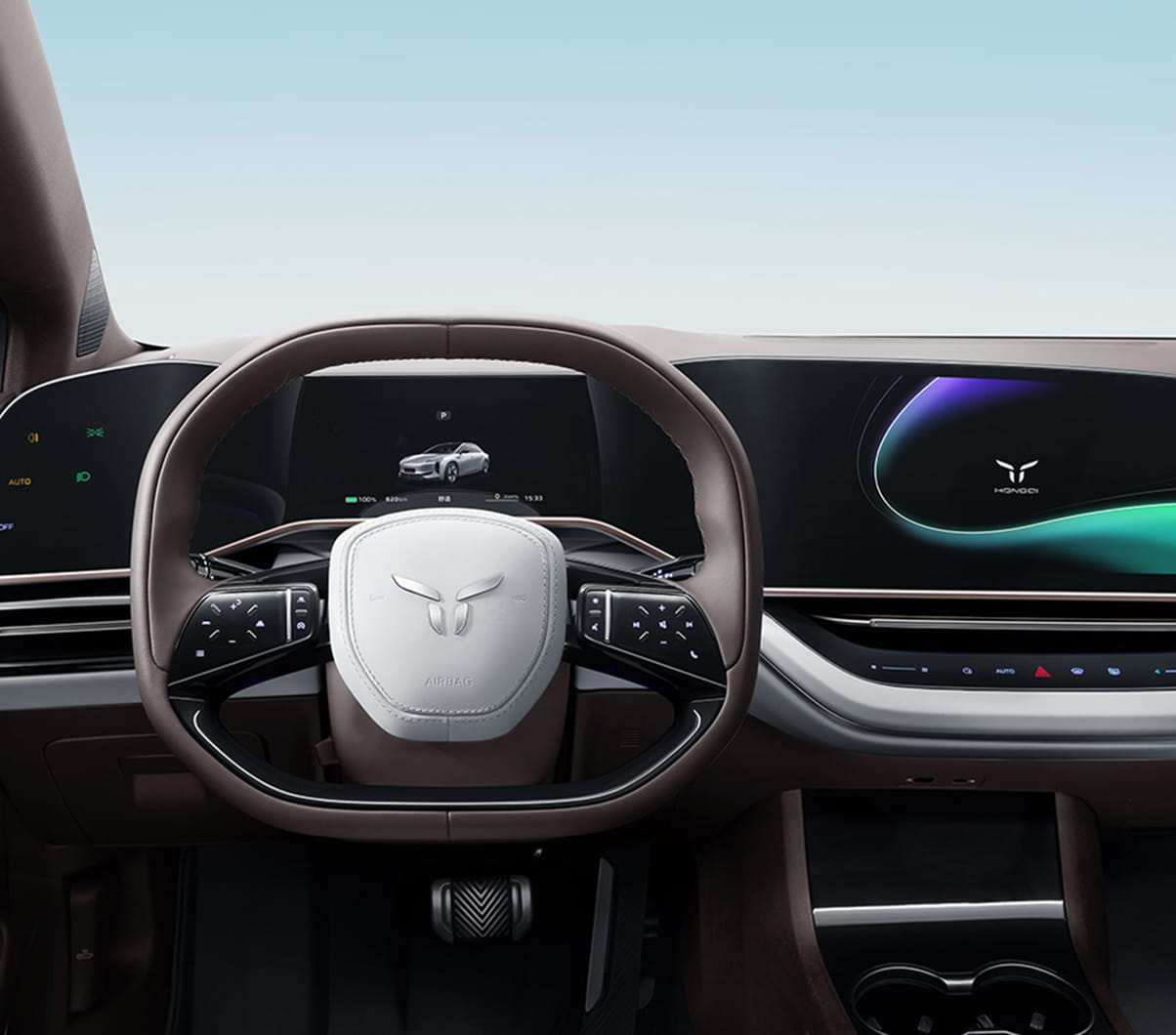 Cockpit der Hongqi EH7