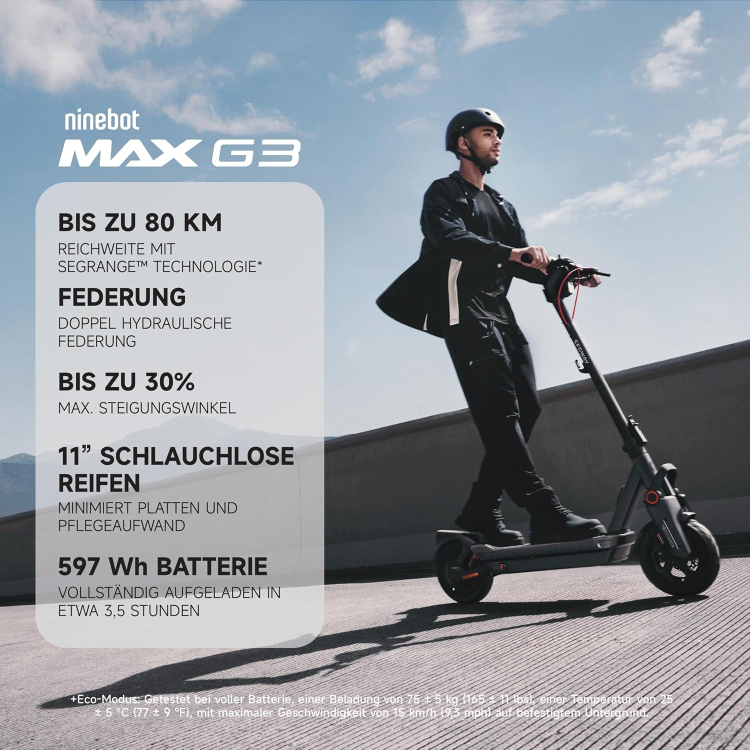 Segway Max G3 Pro D Funktionen und technische Daten
