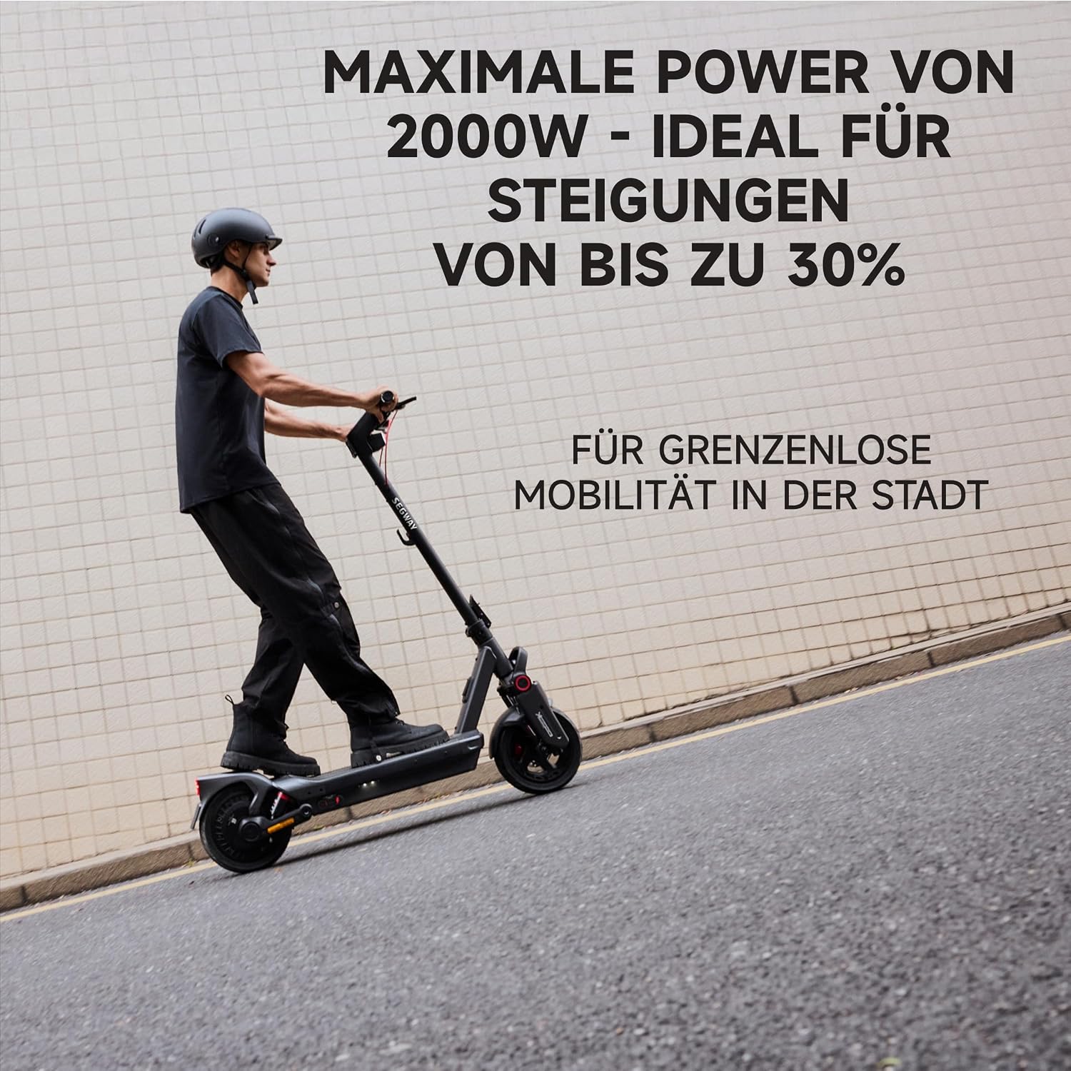 Segway Max G3 Pro D an einer Steigung